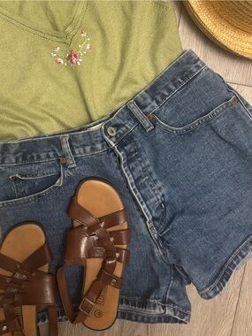 Vintage Y2K Retro GAP Blue Denim Jean Shorts